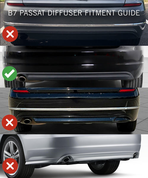 B7 Passat Rear Diffuser (Pre-Facelift 2012-2015 Models)