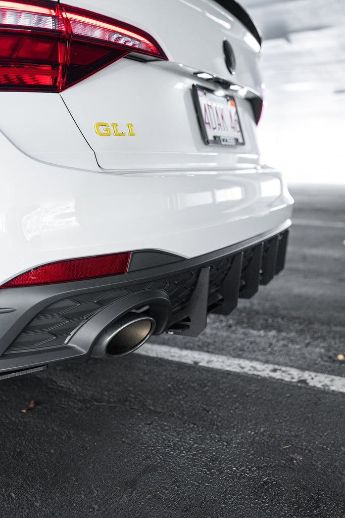 MK7.5 Jetta GLI Rear Diffuser with Side Spats (2022-2026 Models) – Drag ...